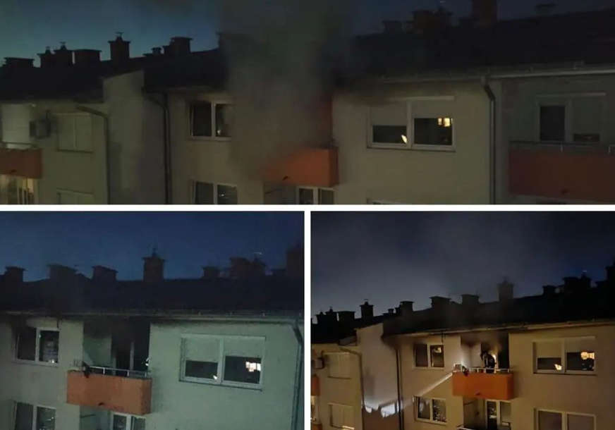 Buktinja u Istočnom Sarajevu: Gorio stan u Spasovdanskoj ulici, nije bilo povrijeđenih (FOTO)