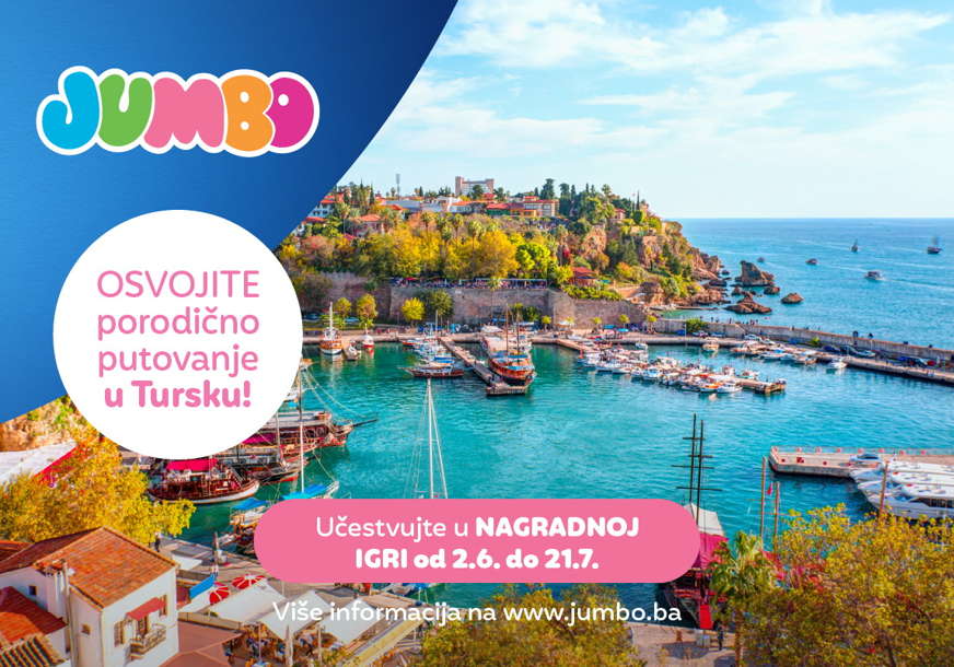 Osmjehnite se ljetu uz Jumbo: Učestvujte u nagradnoj igri i osvojite All inclusive putovanje u Tursku