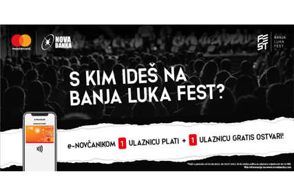 Specijalna ponuda za korisnike e-Novčanika: Nova banka i Mastercard pozivaju na Banjaluka Fest