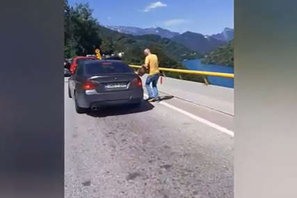 Dobio brzu i efikasnu lekciju: Vozač pokušao baciti smeće u Neretvu, ali ovo nije očekivao (VIDEO)