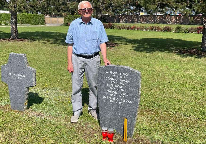 Stevo godinama tragao za djedovom vječnom kućom: Nakon 105 godina od pogibije, upalio svijeću i pomolio se na Jovanovom grobu (FOTO)