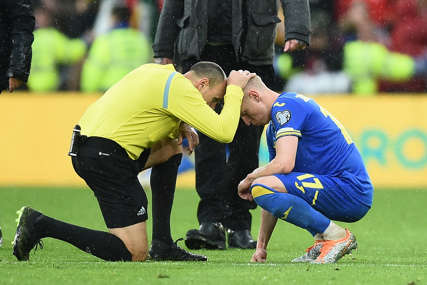 FOTOGRAFIJA OBIŠLA SVIJET Zinčenko zaplakao nakon poraza od Velsa (FOTO)