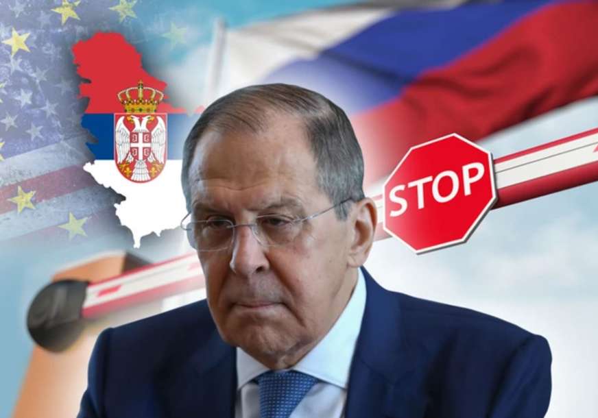 KAMEN U CIPELI EU Iako je posjeta Lavrova Srbiji otkazana, Moskva je jasno pokazala svoj stav