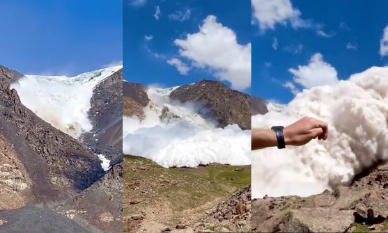 Dramatičan snimak snježne lavine: Čuo je pucanje leda, okrenuo se i shvatio da gleda smrti u oči (VIDEO)