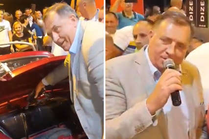 DODIK NASUO GORIVO U "FIĆU" Sa 7 sveštenika otvorio benzinsku pumpu, pa zapjevao poznatu pjesmu (VIDEO)