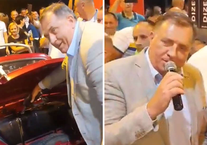 DODIK NASUO GORIVO U "FIĆU" Sa 7 sveštenika otvorio benzinsku pumpu, pa zapjevao poznatu pjesmu (VIDEO)