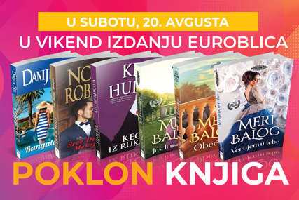 IZNENAĐENJE ZA ČITAOCE Uz dnevne novine “EuroBlic” poklon knjige poznatih pisaca