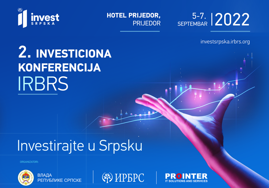 Privući više kvalitetnih ulaganja u Srpsku: IRB organizuje drugu investicionu konferenciju