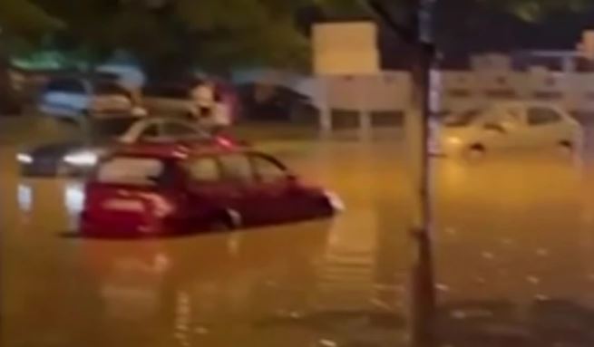 "Roni u vodi, dok kraj njega prolazi autobus" Snimak sa polovljene ulice u Novom Sadu koji ljudi gledaju u nevjerici (VIDEO)