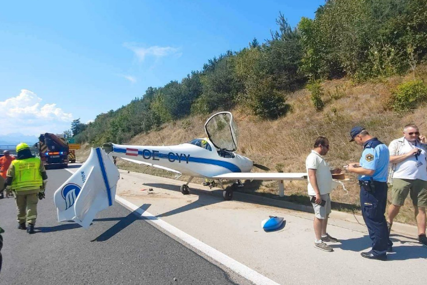 OTKAZAO MOTOR Avion  prinudno sletio na auto- put (FOTO)