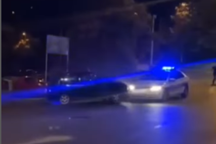 FILMSKA POTJERA U BEOGRADU Bježao "jugom" policiji pa smrskao auto (VIDEO)