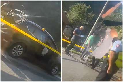STRAŠAN PRIZOR NA MJESTU NESREĆE Poginuo mladić iz Banjaluke, zaštitna ograda prošla kroz auto (UZNEMIRUJUĆI VIDEO)