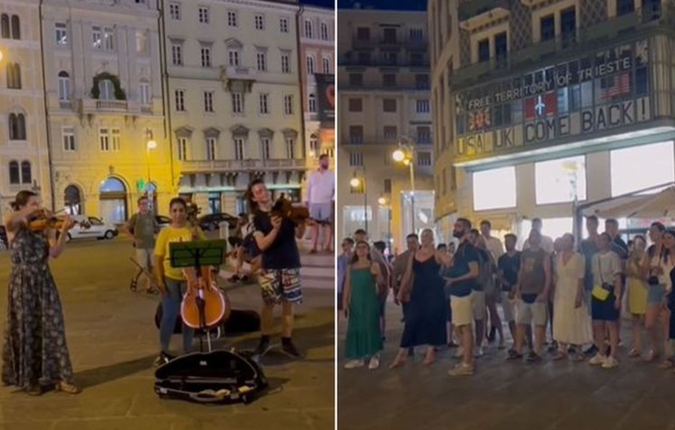 Predivan prizor u Italiji: Usred Trsta se orile pjesme "Ružo rumena" i "Pukni zoro" (VIDEO)