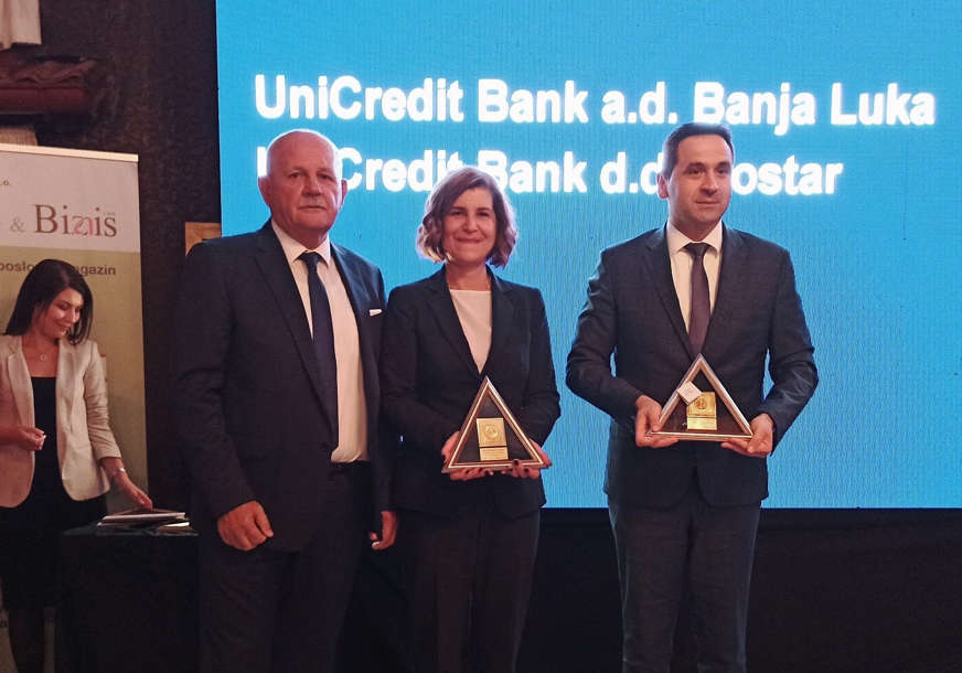 Treću godinu zaredom: Priznanje za najbolju mobilnu aplikaciju UniCreditu u BiH