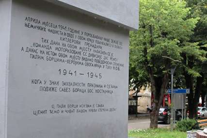 Jugonostalgičari pali na ispitu iz pravopisa i gramatike: Nejasne poruke na spomeniku u Kostajnici (FOTO)