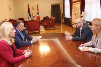 Cvijanovićeva i Dodik sa Saracinom "Srpska spremna dati doprinos Berlinskom procesu" (FOTO)
