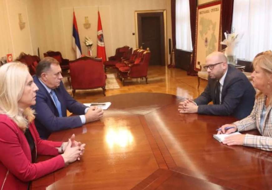Cvijanovićeva i Dodik sa Saracinom "Srpska spremna dati doprinos Berlinskom procesu" (FOTO)