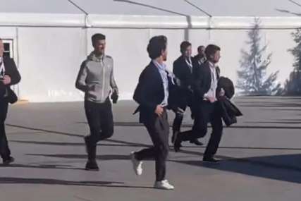 Pod budnim okom obezbjeđenja: Novak džogirao u Astani (VIDEO)