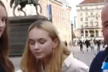 NEKULTURA U ZAGREBU Djevojka pljunula italijansku ekipu (VIDEO)
