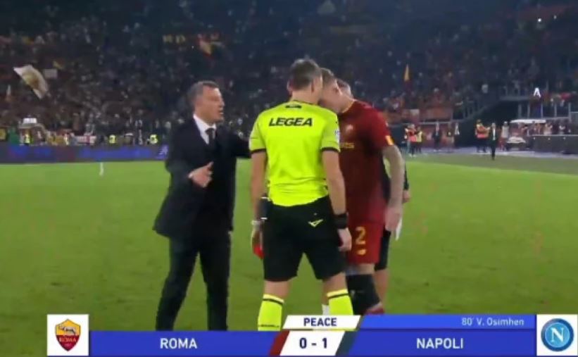 NEVJEROVATNE SCENE Fudbaler Rome glavom udario sudiju (VIDEO)
