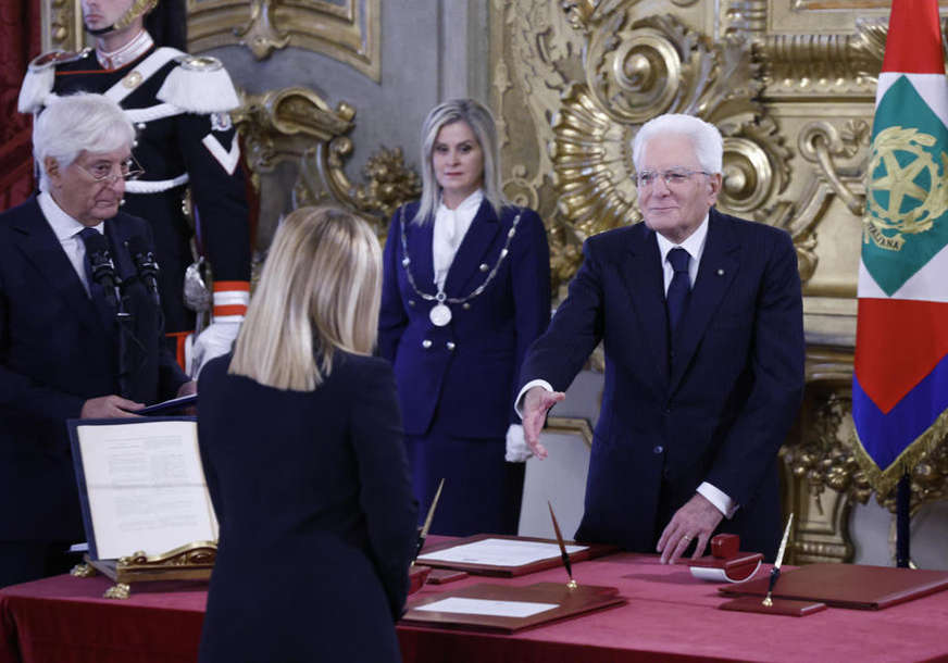 Prva žena premijer Italije: Đorđa Meloni položila zakletvu