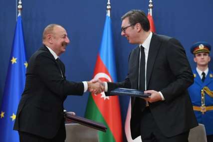 Azerbejdžanski predsjednik u posjeti Vučiću: Potpisan sporazum osnivanju savjeta za strateško partnerstvo