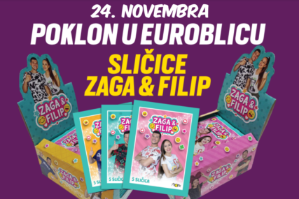 Mislimo na najmlađe: Sličice jutjubera Zage i Filipa POKLON IZNENAĐENJE u “EuroBlicu” 24. novembra