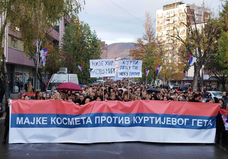 "NIJE HIR, HOĆU MIR" Više hiljada žena protestuje zbog Kurtijevog geta
