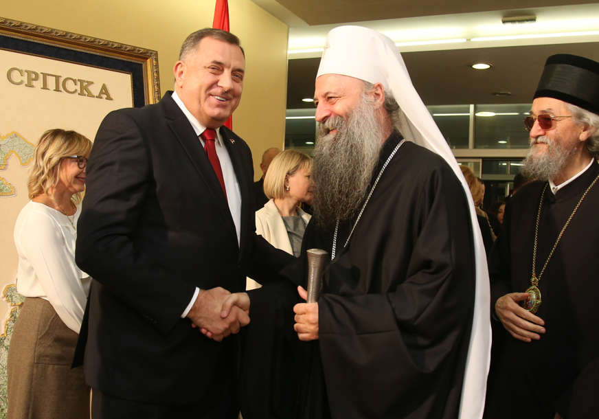 Dodik čestitao 62. rođendan patrijarhu Porfiriju “Dobro zdravlje i istrajnost u ciljevima za dobrobit svih vjernika”