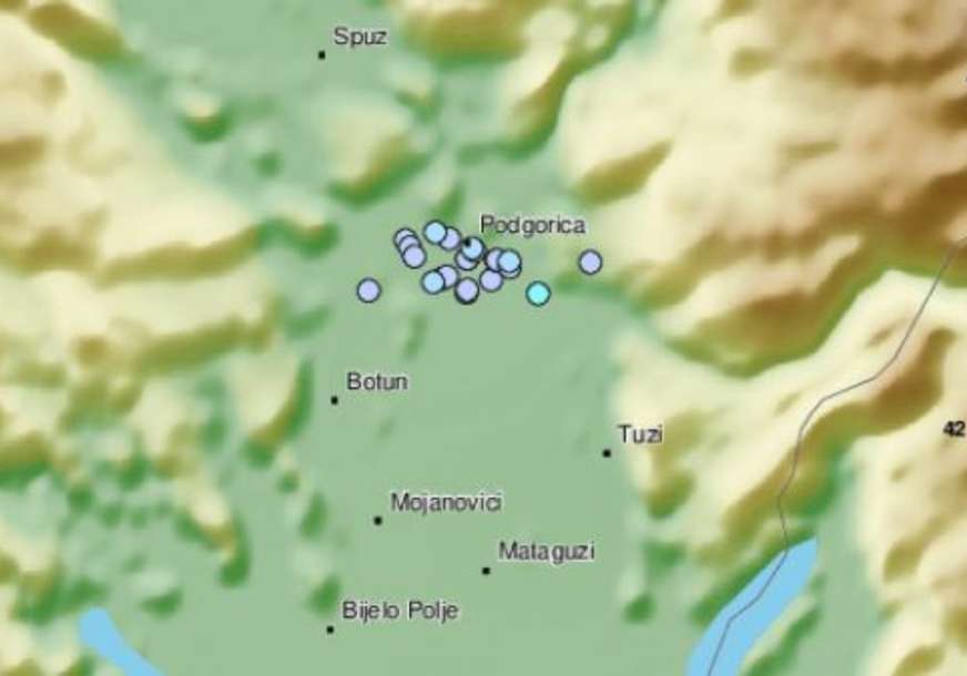 Epicentar na dubini od 10 kilometara: Blaži zemljotres pogodio okolinu Podgorice