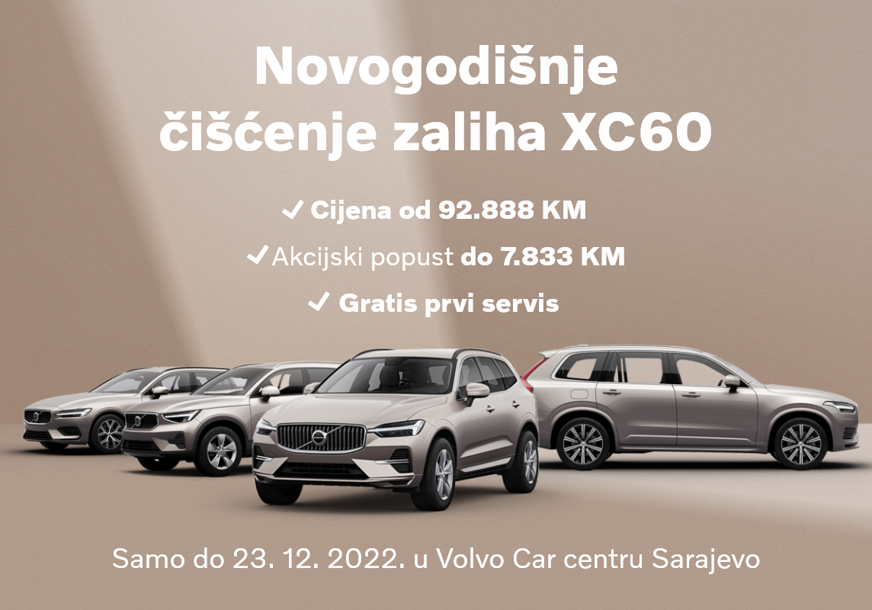 Novogodišnje čišćenje zaliha Volvo XC60 u Volvo Car centru Sarajevo