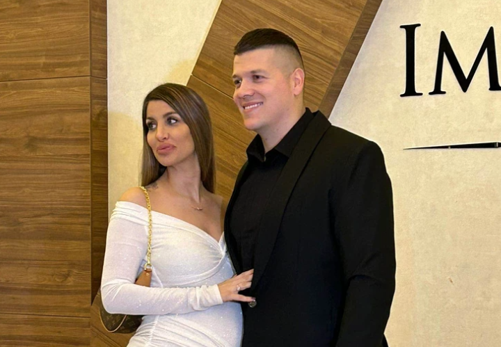 Stomak do zuba i bijela haljina: Supruga Slobe Radanovića sitno broji do porođaja (FOTO)