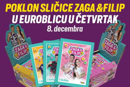 Iznenadite svoje mališane: Sličice jutjubera Zage i Filipa na poklon u "EuroBlicu" 8. decembra