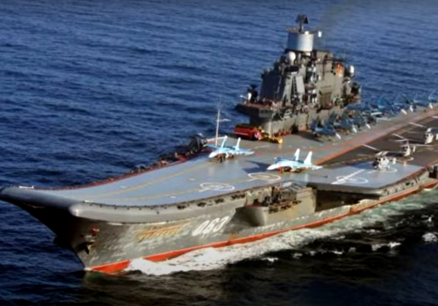 Evakuisano 20 ljudi: Požar na ruskom nosaču aviona "Admiral Kuznjecov"