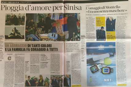 "Kiša ljubavi za Sinišu" Italijanski mediji kako dolikuje ispratili sahranu Mihajlovića