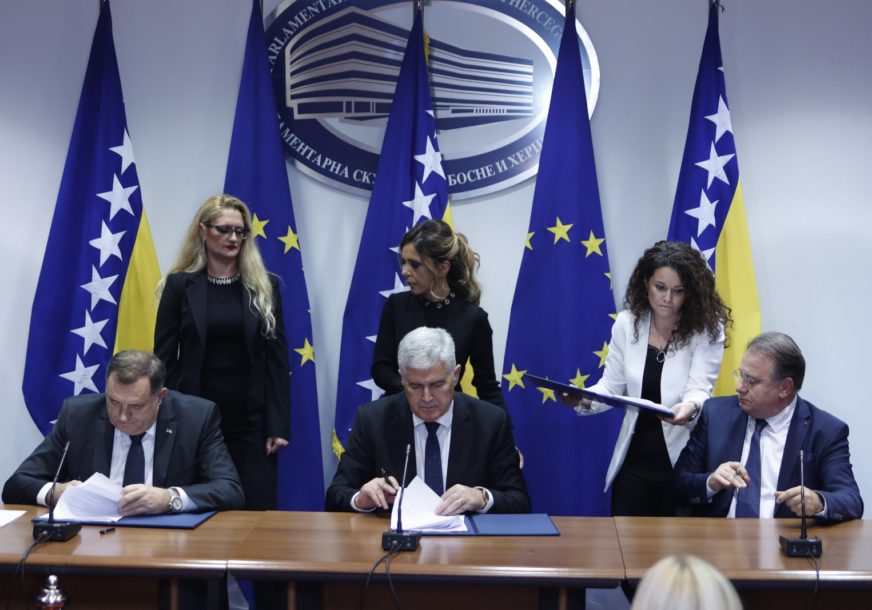 Potpisivanje sporazuma o formiranju vlasti na nivou BiH
