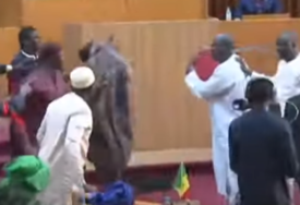 SIJEVALE PESNICE Brutalna tuča u parlamentu, sve počelo kada je poslanik UDARIO KOLEGINICU (VIDEO)