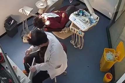 Požar na glavi ga nije omeo: Zubaru se ZAPALILA KOSA dok je pacijent sjedio na stolici (VIDEO)