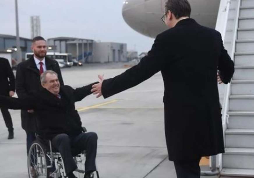 "Iskreni prijatelj Srbije" Vučić dočekao predsjednika Češke Miloša Zemana (FOTO)