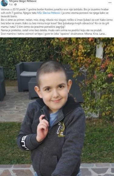 Kosta Petković izgubio životnu bitku