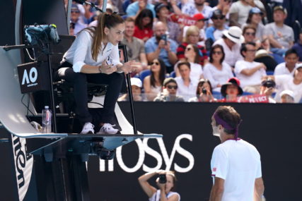 Marijana Veljović i Rodžer Federer na Australijan openu 2020.