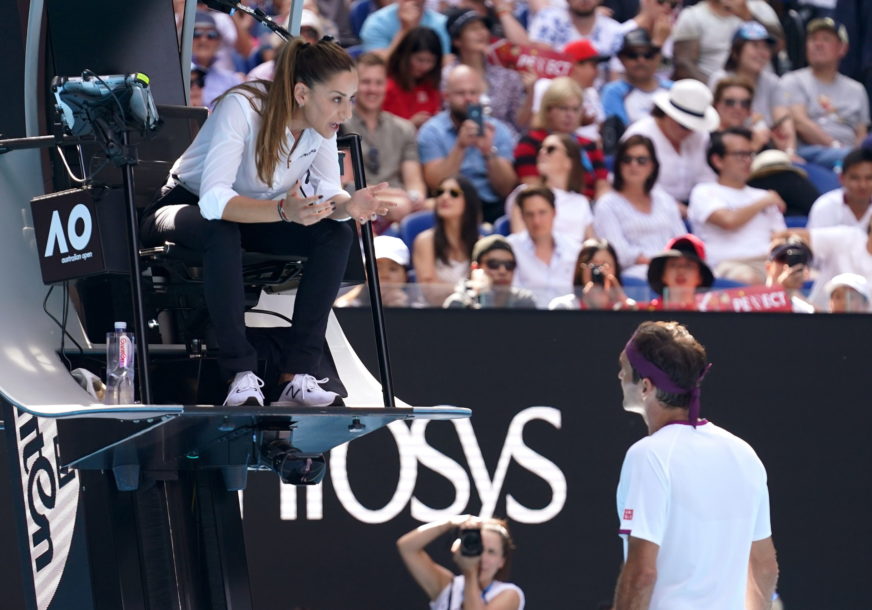 Marijana Veljović i Rodžer Federer na Australijan openu 2020.