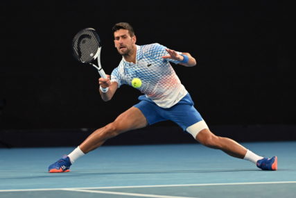 Novak Đoković tokom meča drugog kola na Australijan openu