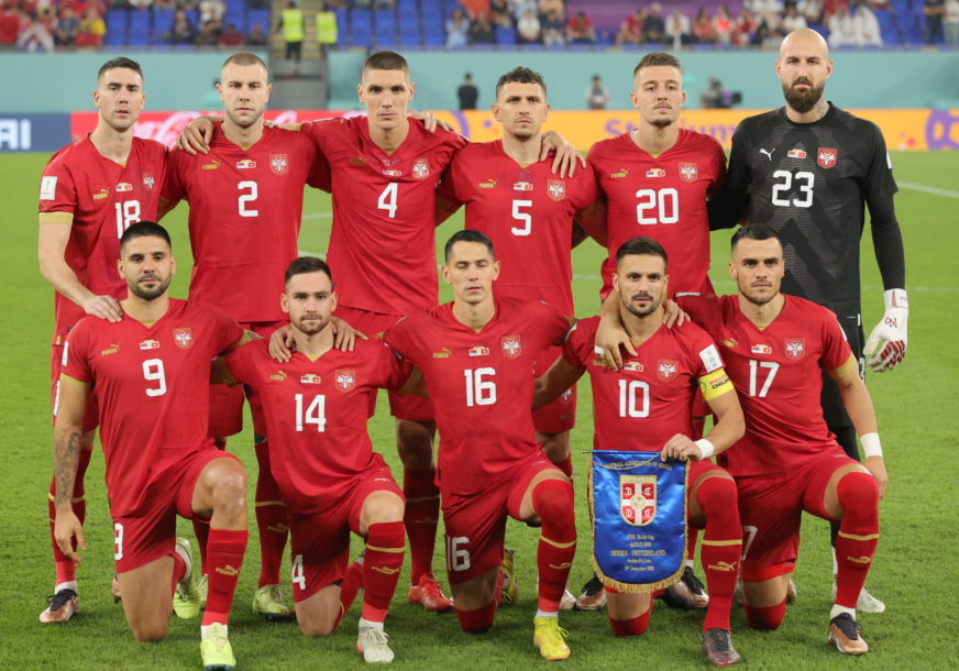 Reprezentacija Srbija pred meč sa Švajcarskom na SP u fudbalu