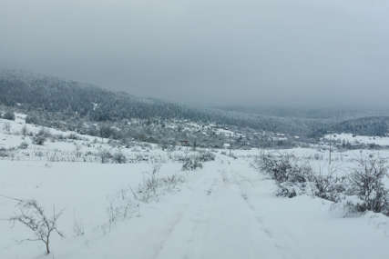 Regionalni makadamski put od Drvara do Glamoča neprohodan je zbog snijega