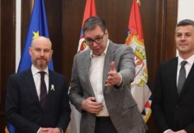 "Iskrena razmjena mišljenja" Vučić razgovarao sa Bilčikom i Nemecom (FOTO)