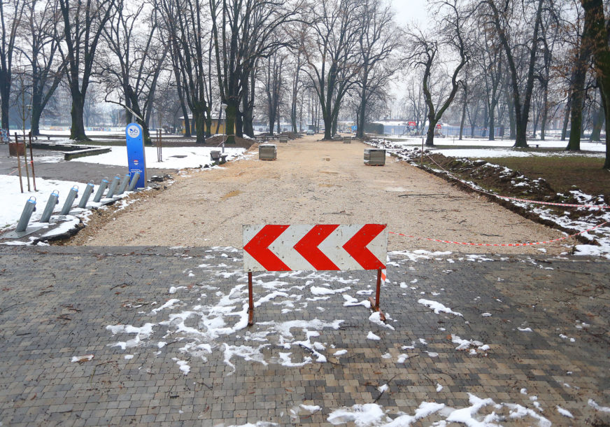 fontana park M Stojanović rekonstrukcija pješačke staze