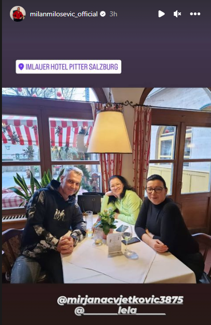 FOTO: MILANMILOSEVIC_OFFICIAL/INSTAGRAM/SCREENSHOT