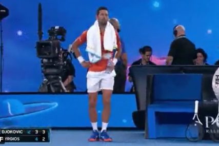 NOLE PRAVI ŠOU Zaigrao i kolo u Melburnu tokom borbe s Kirjosom (VIDEO)