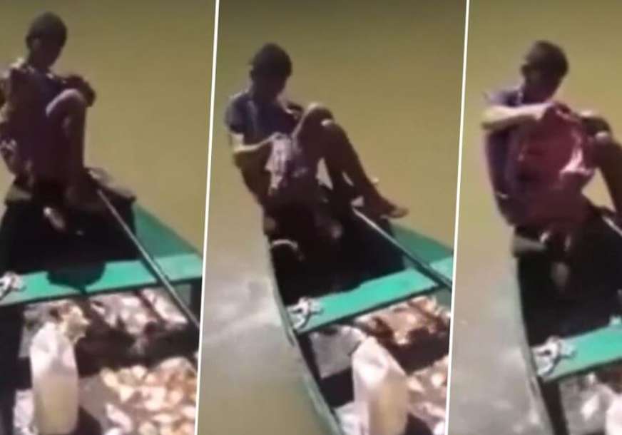 Gura ruku u vodu punu gladnih pirana: Pogledajte nevjerovatan pecaroški trik (VIDEO)